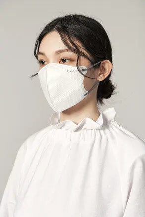 HAOFA 3D 氣密型立體醫療口罩（台灣N95規格） 淺灰色 - 彩耳款 | 10片/盒 全新升級版 HAOFA