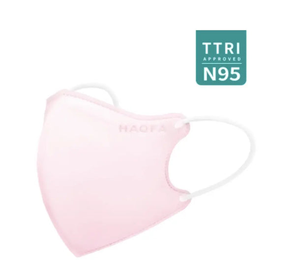 HAOFA 3D 氣密型立體醫療口罩（台灣N95規格） 粉紅色 | 30片/盒 全新升級版 HAOFA