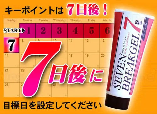 SEVEN BREAK GEL 7 7日極速瘦身啫喱 - 消脂按摩膏 (高效版) 200g 4582363700293 SEVEN BREAK