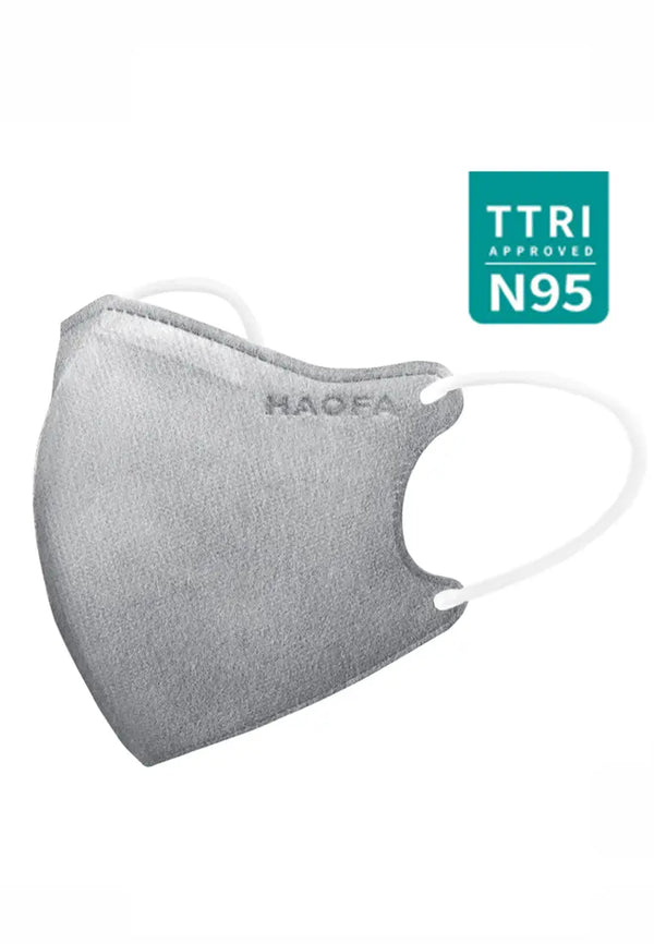 👑HAOFA 3D 氣密型立體醫療口罩（台灣N95規格） 原色活性炭 | 30片/盒 全新升級版 HAOFA