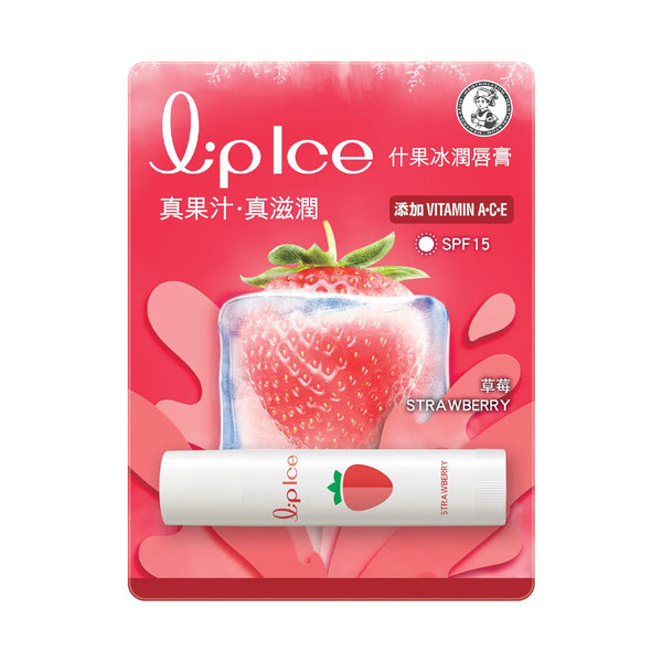 Mentholatum曼秀雷敦 草莓味 什果冰潤唇膏4895186010655