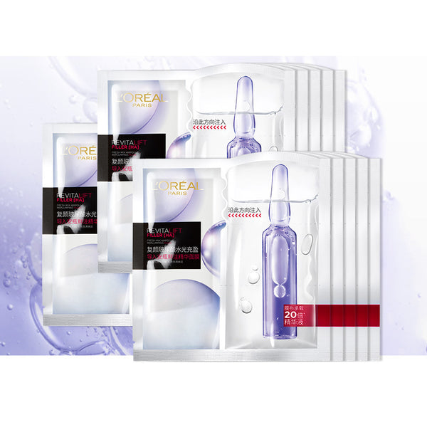 L'oreal Paris 玻尿酸復顏面膜5片